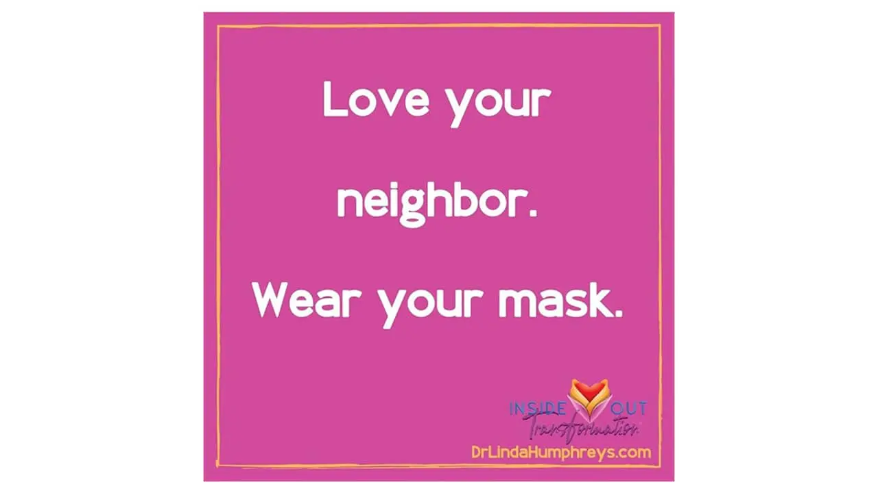 Blog wearing a mask is a spiritual act